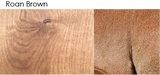 Whittle Waxes Roan Brown Evolution Colour Stain application on wood plank