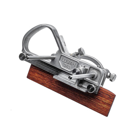Luban Number 43 Plough Plane with Four Metric Blades in use on wood board