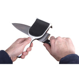 MPOWER FASTTRACK Knife Sharpener Jig 220 Grit Diamond Plate close-up showcasing sharpening precision