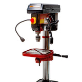 Sherwood Benchtop Drill Press 750W Portable detail view showing adjustable depth control and sturdy construction