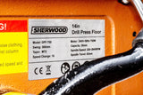 Sherwood 750W Floor Standing Pedestal Drill Press showcasing robust construction, precision engineering
