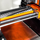 Sherwood 16in Combination Planer Thicknesser with Helical Spiral Head Carbide Knives 4HP in action