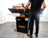 Sherwood 16in Combination Planer Thicknesser with Helical Spiral Head Carbide Knives in action
