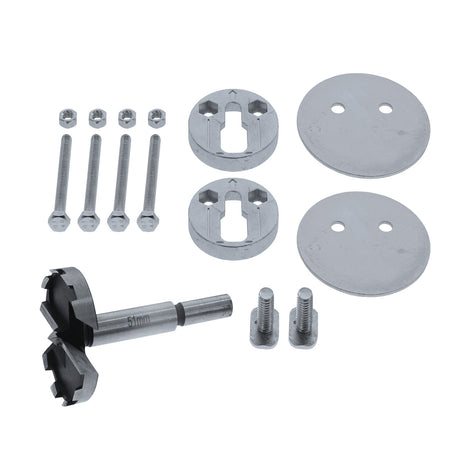 Milescraft ClampAnchors Workbench Hold Down Anchor mounted on workbench