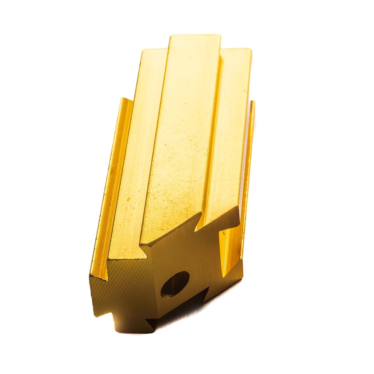 Sherwood Heavy Duty Bandsaw Guide Block Lower Mount replacement part angled view