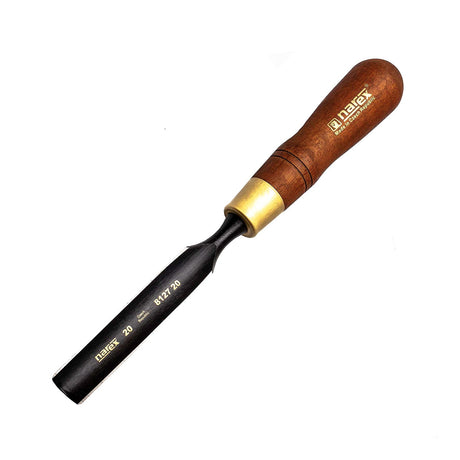 Narex Premium Firmer Gouge Chisel cutting concave shapes across the grain