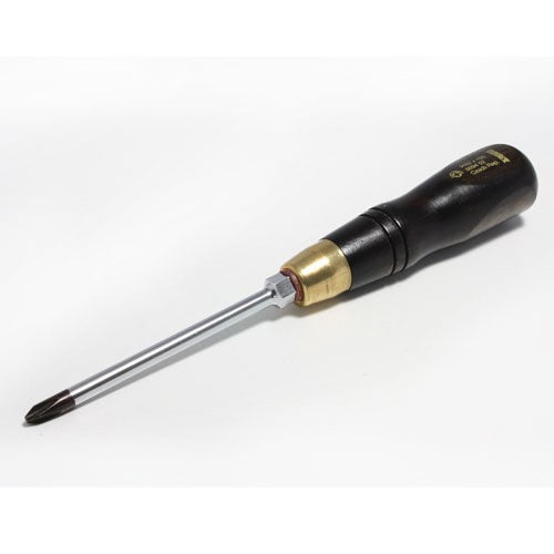 Narex Phillips head screwdriver with hexagonal shaft and nut detail