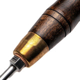 Narex 7-piece screwdriver set in wooden case, featuring slotted, Phillips head, and PoziDriv screwdrivers