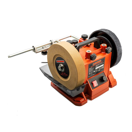 Sherwood Wet Stone Sharpening System 200mm 160W Grinder - Australian woodworking tool for razor-sharp edges