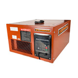 Sherwood 400CFM Room Cleaner Air Purifier Workshop Air Filtration - Front view with control panel and filter compartment
