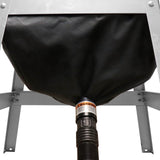 Milescraft DustCutter Table Saw Dust Collection Bag attached to saw with hose