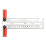 Incra Set of 3 Precision Rules 150mm Metric T-Rule Bend Rule Marking Rule in use on wood surface