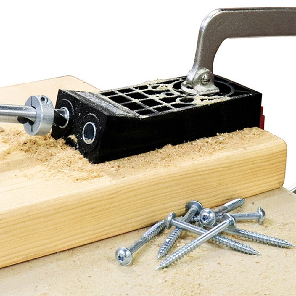 Milescraft HDPocketBit HSS Pocket Hole Jig 1/2in Drill Bit with Stop Collar, high-speed steel, for Milescraft PocketJig300