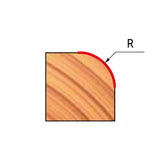 Freud Round Over Router Bits with 1/4in Shank and 1/2in Bearing - Carbide Tipped Router Bit for Woodworking