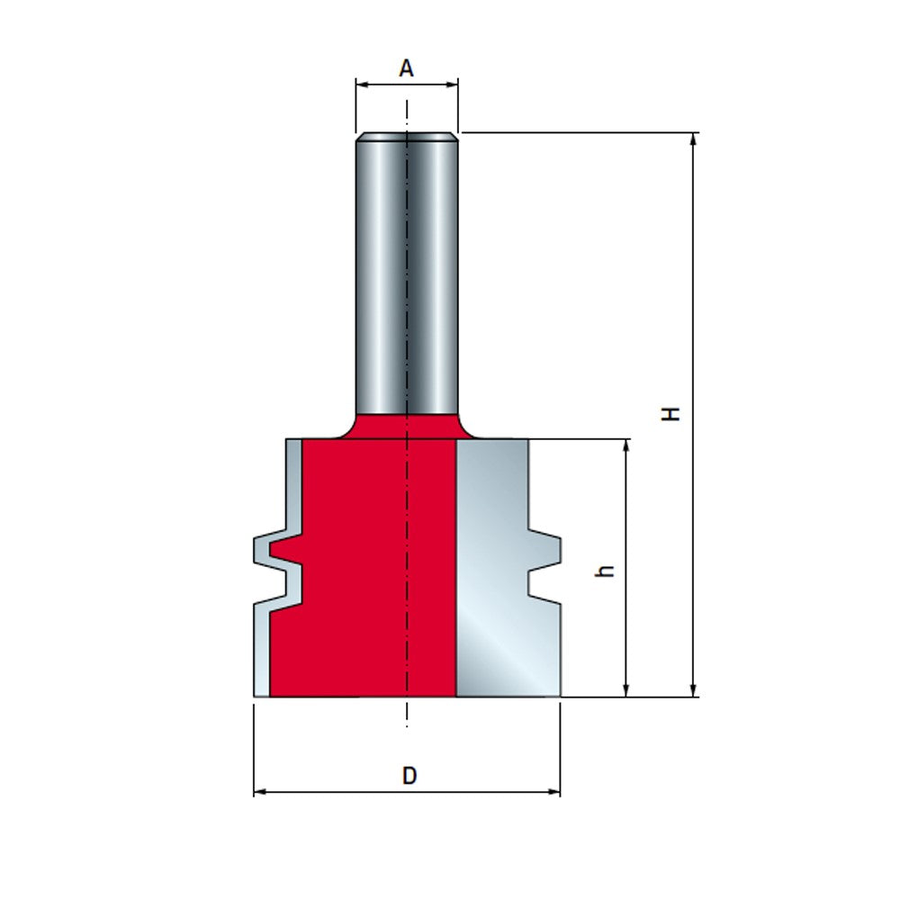 Freud reversible glue joint router bit showcasing carbide tipped design for strong edge-gluing applications