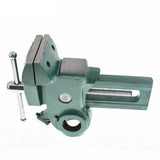 Torquata Parrot Vice Swivelling Machinist's Vise 125mm Capacity, shown in use with 360° pivot feature