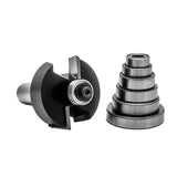 Torquata Rebate Router Bit Set with 1/2in Depth and 1/2in Shank, ideal for varying rebate sizes with precision
