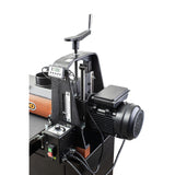 Sherwood 20in Drum Sander with Cabinet Stand - Side view showing sturdy construction and powerful 2HP motor