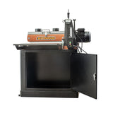 Sherwood 20in Drum Sander with Cabinet Stand, side view showing sturdy construction and professional design