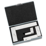 iGaging Engineer's Square Set in durable case, precision ground and hardened steel, essential for machine setup and project layout