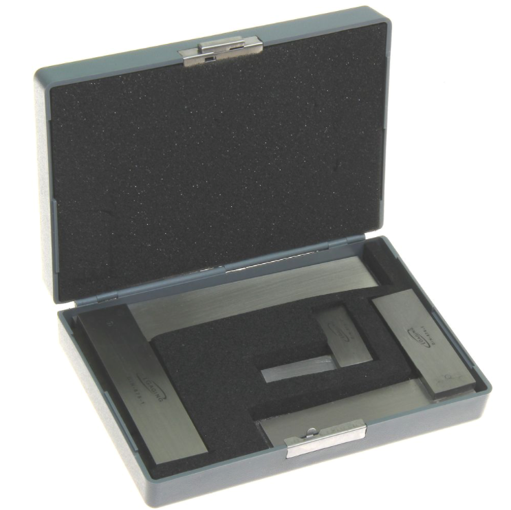 Precision-engineered Australian iGaging Engineer’s Squares Set of Three in protective case