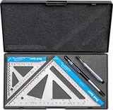 iGaging Set of 2 Bench Squares in Stainless Steel, versatile carpentry tool for precise measurements and angles