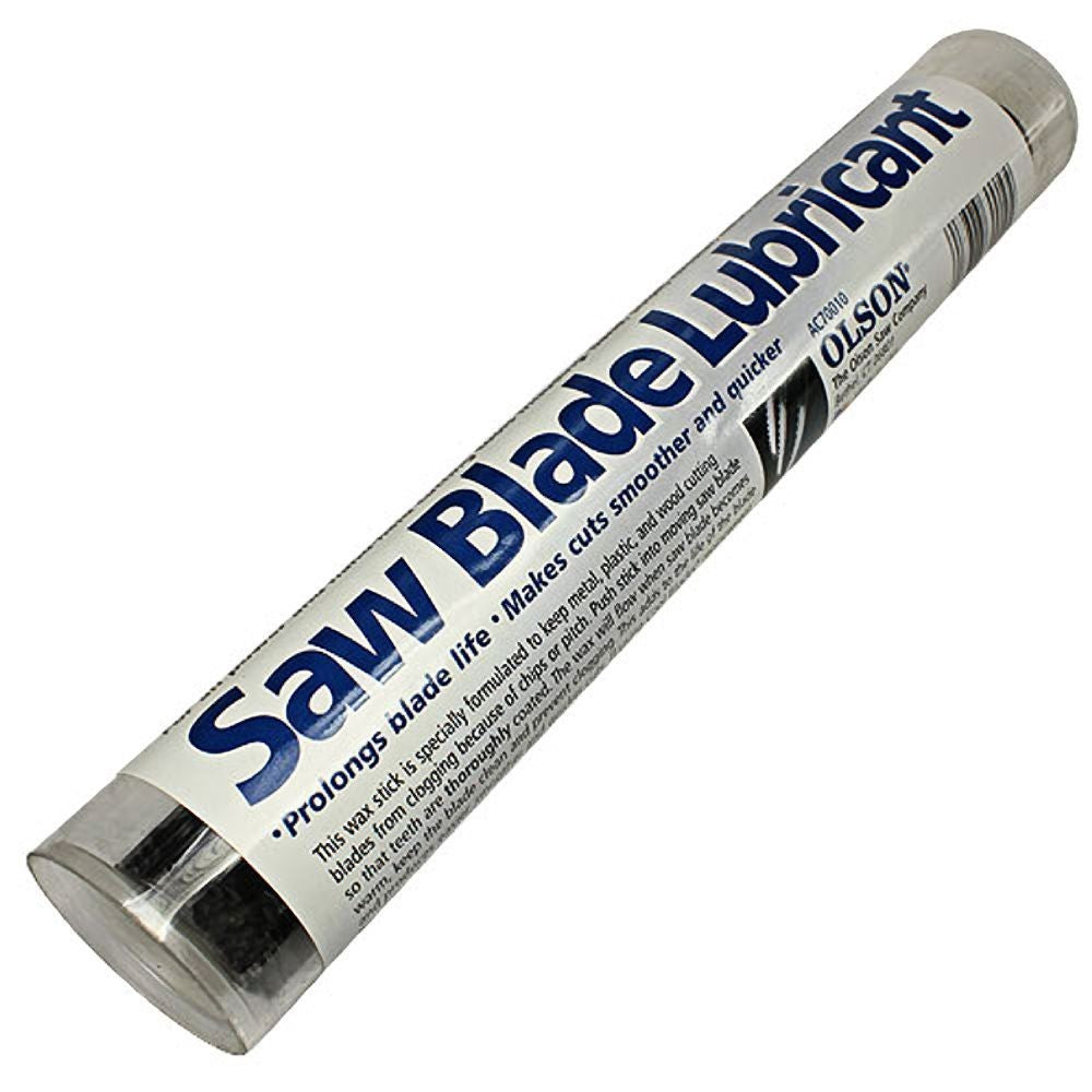 Olson Bandsaw & Scroll Saw Blade Lubricant Stick for Clean Cuts - 8in Australian woodworking tool angle view