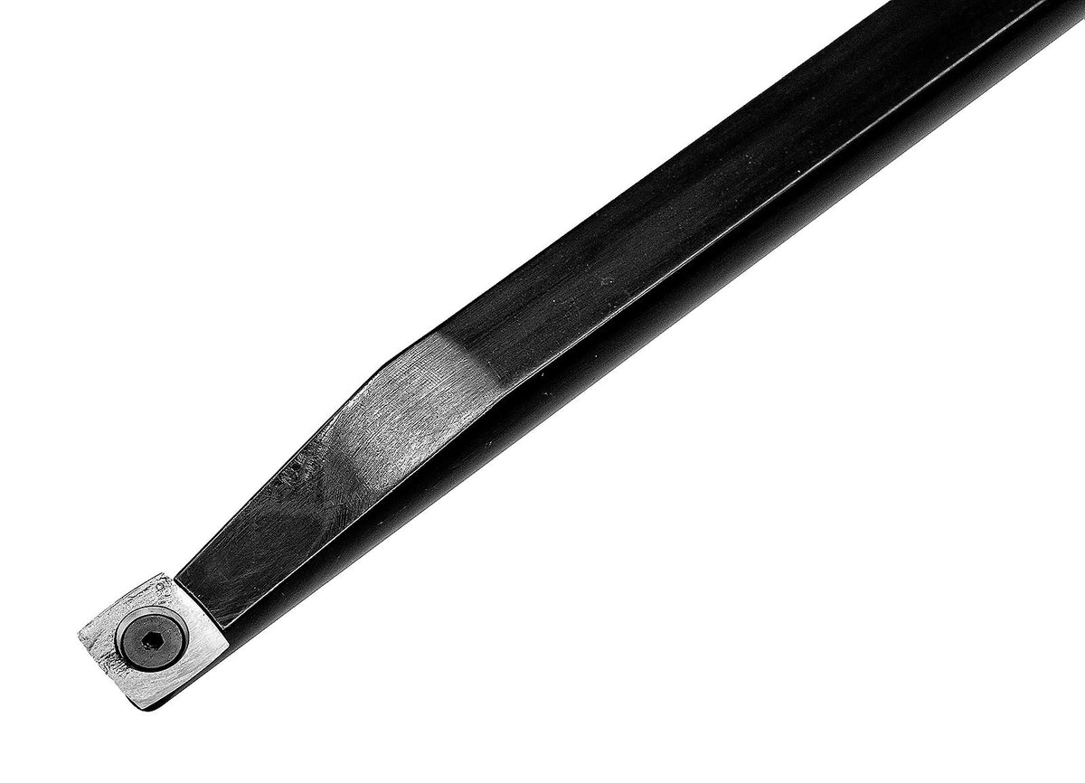 Crown Pro Rougher Carbide Tipped Woodturning Tool in action, showcasing precision and durability