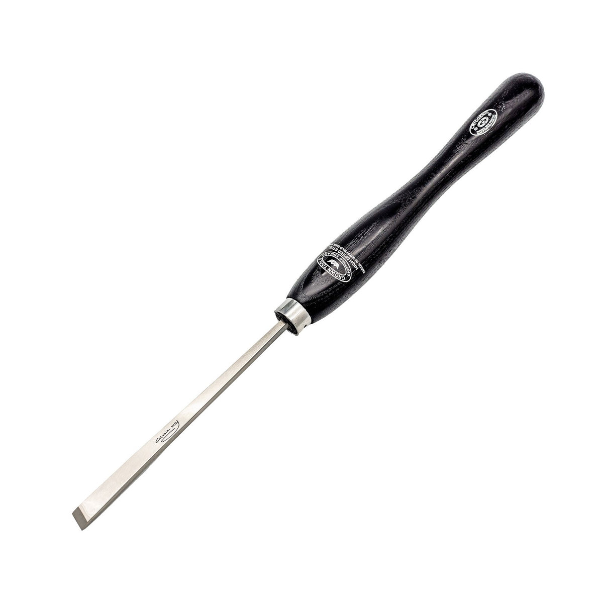 Crown German Skew Woodturning Chisel 13mm M2 Cryogenic Steel craftsmanship and durability showcased in detail