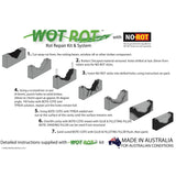 Bote-Cote Wot Rot Repair Kit showing step-by-step procedure for wood rot repair