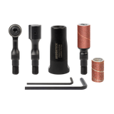 Arbortech Precision Carving System Starter Set for Angle Grinders, showcasing the Universal Base attachment for enhanced carving precision
