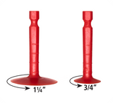 FastCap Kaizen Foam Spinner Set of Two Cutout Levelling Tools, angled view showcasing two different sizes for small and large cutouts