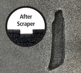 FastCap Kaizen Foam Scraper levelling tool in action, smoothing out tool cutouts