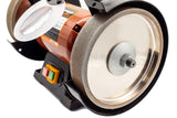 Sherwood CBN Grinder Wheel on Sherwood Slow Speed Grinder, showcasing durable CBN material for precision grinding