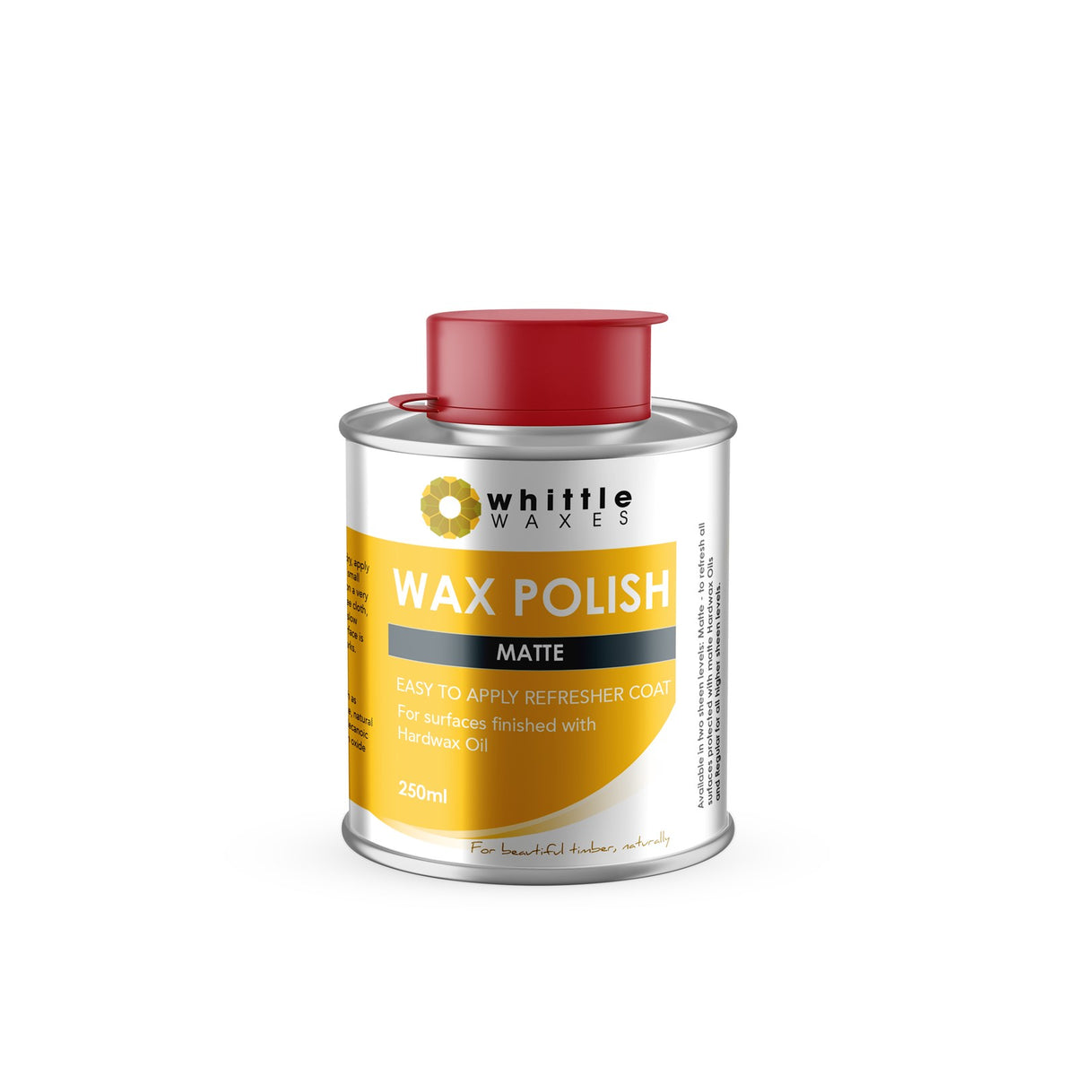 Clear finish toy-safe wax polish for wooden surfaces, 250mL - non-slip, water repellent formula for children's toys