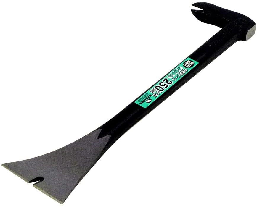 Bakuma Japanese Claw Bar Nail Puller Pry Bar with prybar end for heavy-duty use