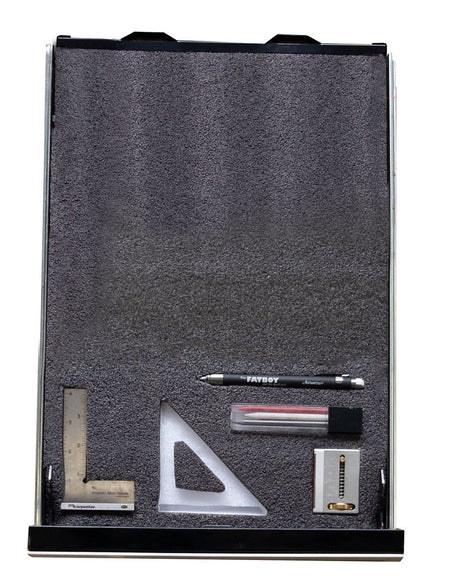 Fastcap Kaizen Foam Grey on White 20 x 1220 x 610mm - Organisational Insert in workspace