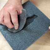Grey Kaizen Foam Organisational Insert for Woodworking Tools, angled view