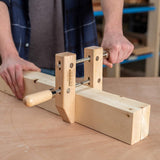 Pony Jorgensen 8in Wooden Hand Screw Clamps in use on woodworking project