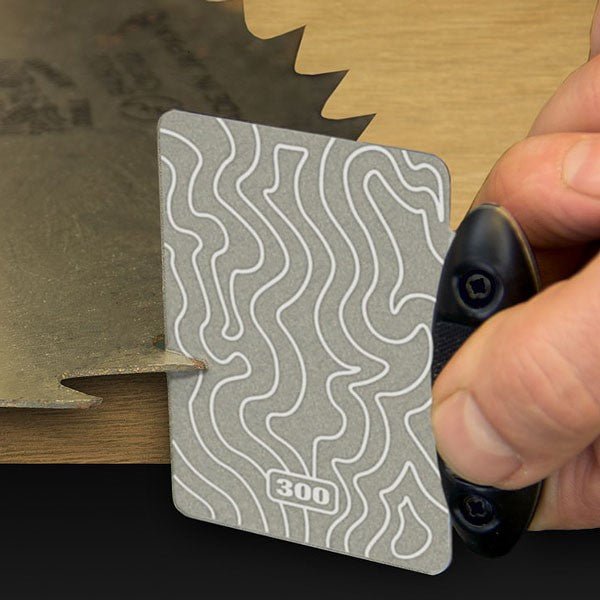 MPOWER Credit Card Diamond Stone 300/600 Grit Sharpener with Wave Pattern