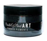 Health of Mind Art Jet Black 50g Pearlescent Pigment Mica Powder for Epoxy Resin packet close-up