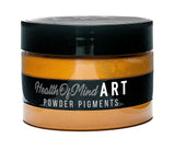Orange pearlescent mica powder for epoxy resin, ideal for river tables and serving boards