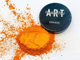 Health of Mind Art Orange 50g Pearlescent Mica Powder for Epoxy Resin packaging - top view