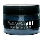 Health of Mind Art Tsunami Blue 50g Pearlescent Mica Powder for Epoxy Resin packaging angle