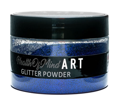 Health of Mind Art Velvet Purple 50g Metallic Glitter Powder for Epoxy Resin in packaging