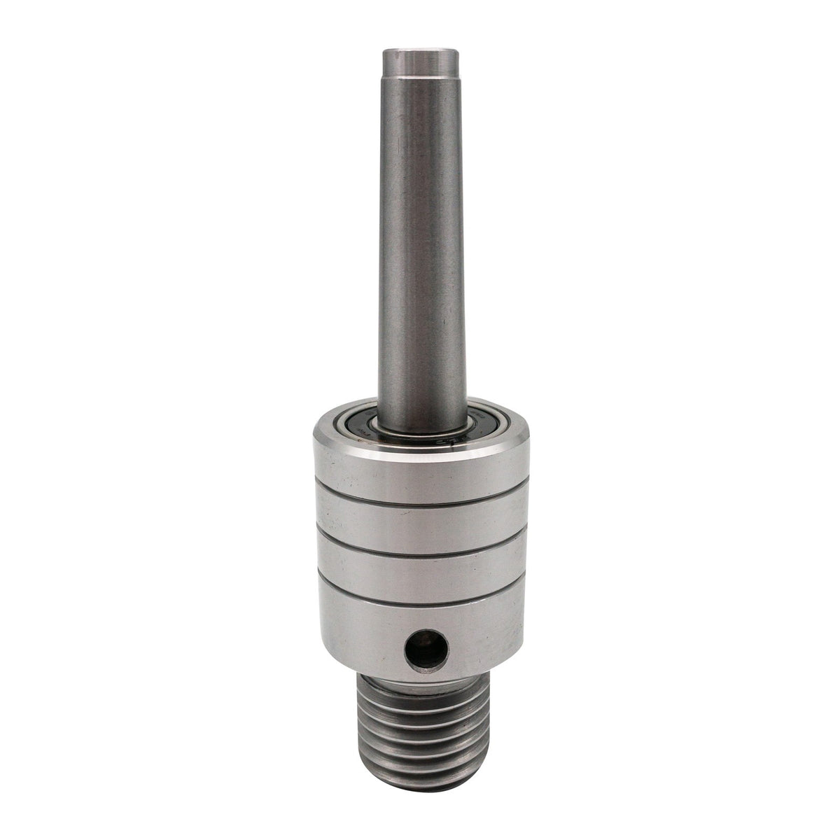 Torquata Threaded Live Centre MT2 for Wood Lathes in use on a lathe