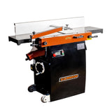 Sherwood 12in Combination Planer Thicknesser with Helical Spiral Head Carbide Knives 3HP woodworking tool in action