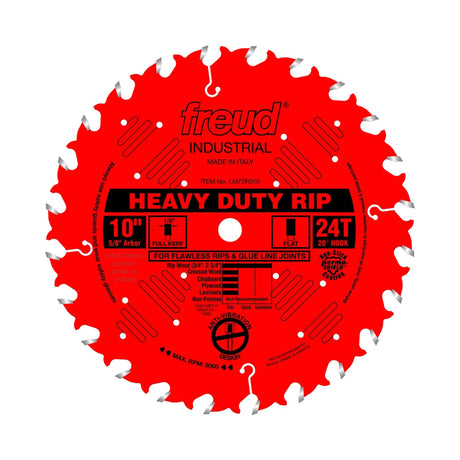 Freud Heavy-Duty Rip Cut Circular Saw Blade 254mm 24 Teeth in Action