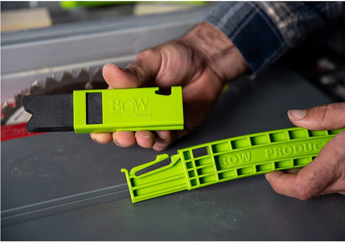 BOW Products PushPRO Push Stick with Replacement EVA Tips High Density Foam Tips for Improved Feed Control and Wood Protection