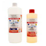 LuciClear Clear Coating Resin for Wood Finishing - Detailed view of glossy finish on wood surface